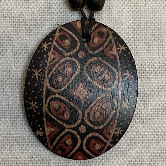 NWT Hand Painted Artisan Boho Adjustable Necklace - Picture 4 of 11